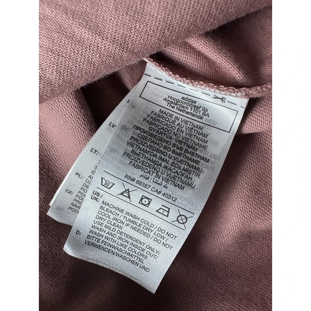 New Adidas Dusty Rose Men's Loose Fit‎ T-Shirt Graphic Chest Pocket Size XL
